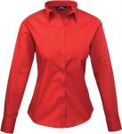 Ladies Poplin Shirt, Long Sleeve, Premier