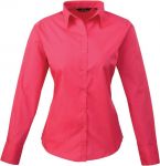Ladies Poplin Shirt, Long Sleeve, Premier
