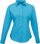 Ladies Poplin Shirt, Long Sleeve, Premier