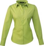 Ladies Poplin Shirt, Long Sleeve, Premier