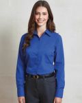 Ladies Poplin Shirt, Long Sleeve, Premier