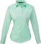Ladies Poplin Shirt, Long Sleeve, Premier