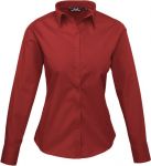 Ladies Poplin Shirt, Long Sleeve, Premier