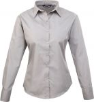 Ladies Poplin Shirt, Long Sleeve, Premier