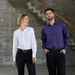 Men Poplin Shirt, Long Sleeve, Daiber