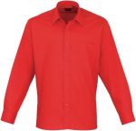 Men Poplin Shirt, Long Sleeve, Premier