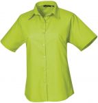 Women Poplin Shirt, Short Sleeve, Premier