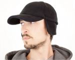 Fleece Cap with Folding Earflaps, Atlantis