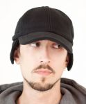 Fleece Cap with Folding Earflaps, Atlantis