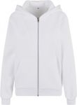 Fluffy Heavy Oversize Zip Hooded Ladies Sweat