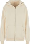 Fluffy Heavy Oversize Zip Hooded Ladies Sweat
