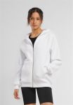 Fluffy Heavy Oversize Zip Hooded Ladies Sweat