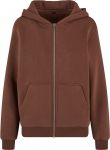 Fluffy Heavy Oversize Zip Hooded Ladies Sweat