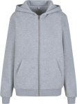 Fluffy Heavy Oversize Zip Hooded Ladies Sweat