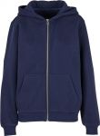 Fluffy Heavy Oversize Zip Hooded Ladies Sweat