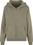 Fluffy Heavy Oversize Zip Hooded Ladies Sweat