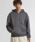 Fluffy Heavy Oversize Zip Hooded Sweat
